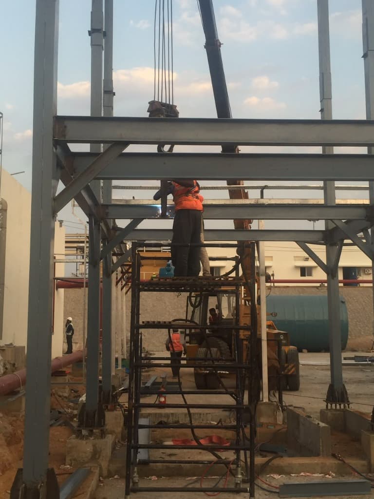 High-Altitude Beam Structural Welding