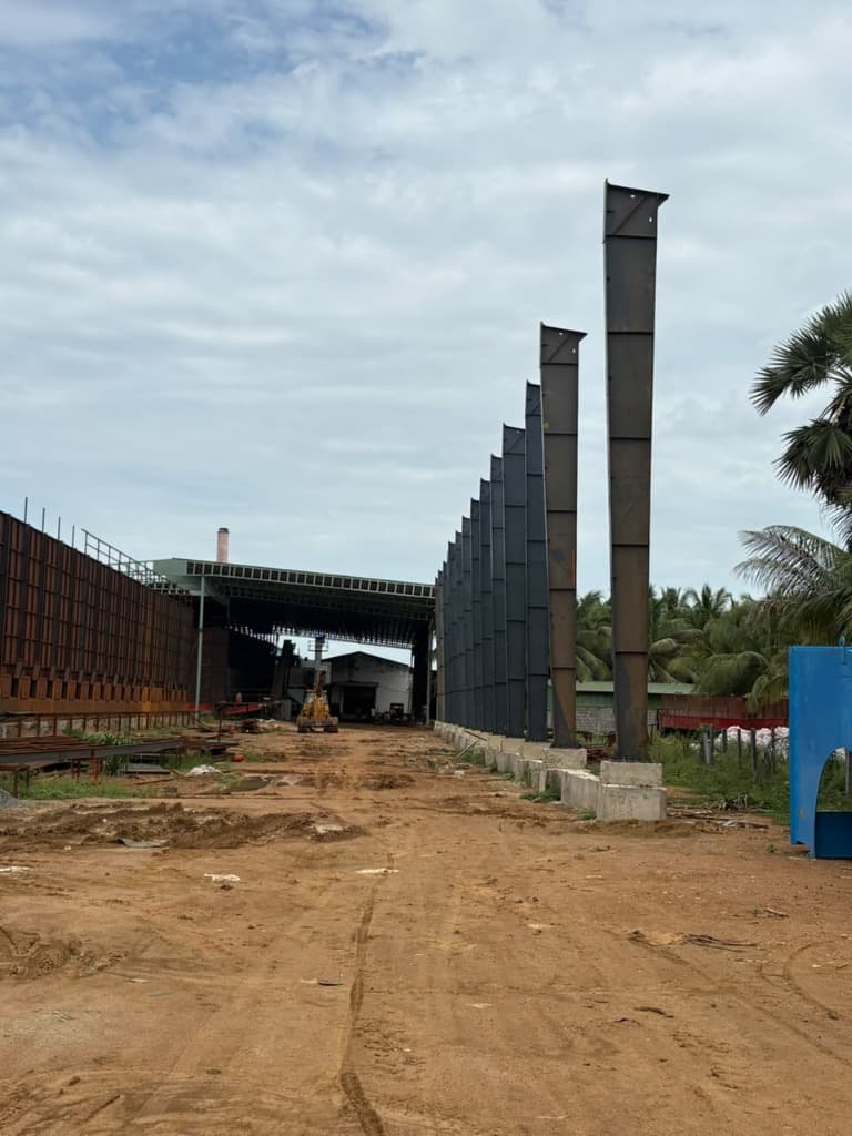Structural Steel Column Array